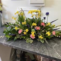 Spring Mantlepiece Arrangement