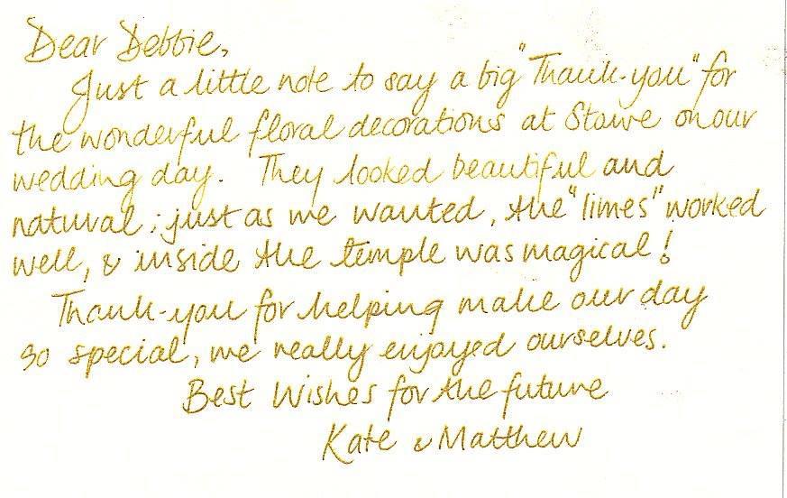 Landscape wedding flowers display from The Flower Bee